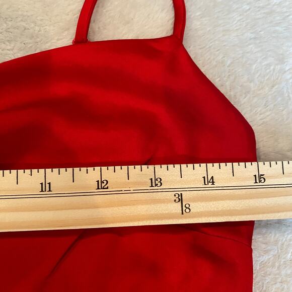 Express Y2K Colorblock Midi Slip Dress Women XS Black Red Purple Vampirecore NEW - Picture 10 of 11